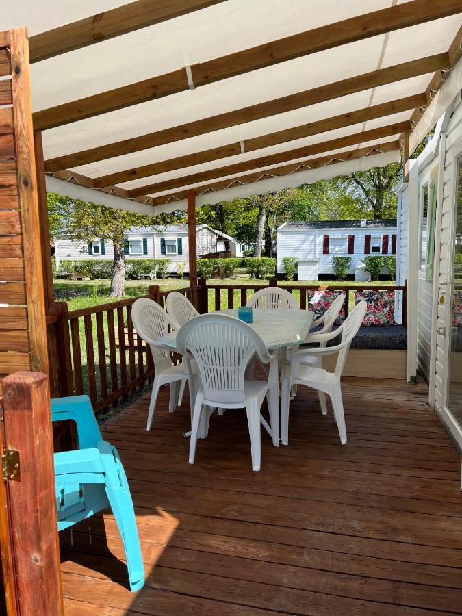 Mobil-Home Climatise Avec Piscine Aureilhan  Exterior foto